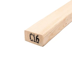 Kiln Dried C16 CLS Timber, 50 x 75mm / 2 x 3" (Fin 38 x 63mm) - 70% PEFC Certified - 2.4m